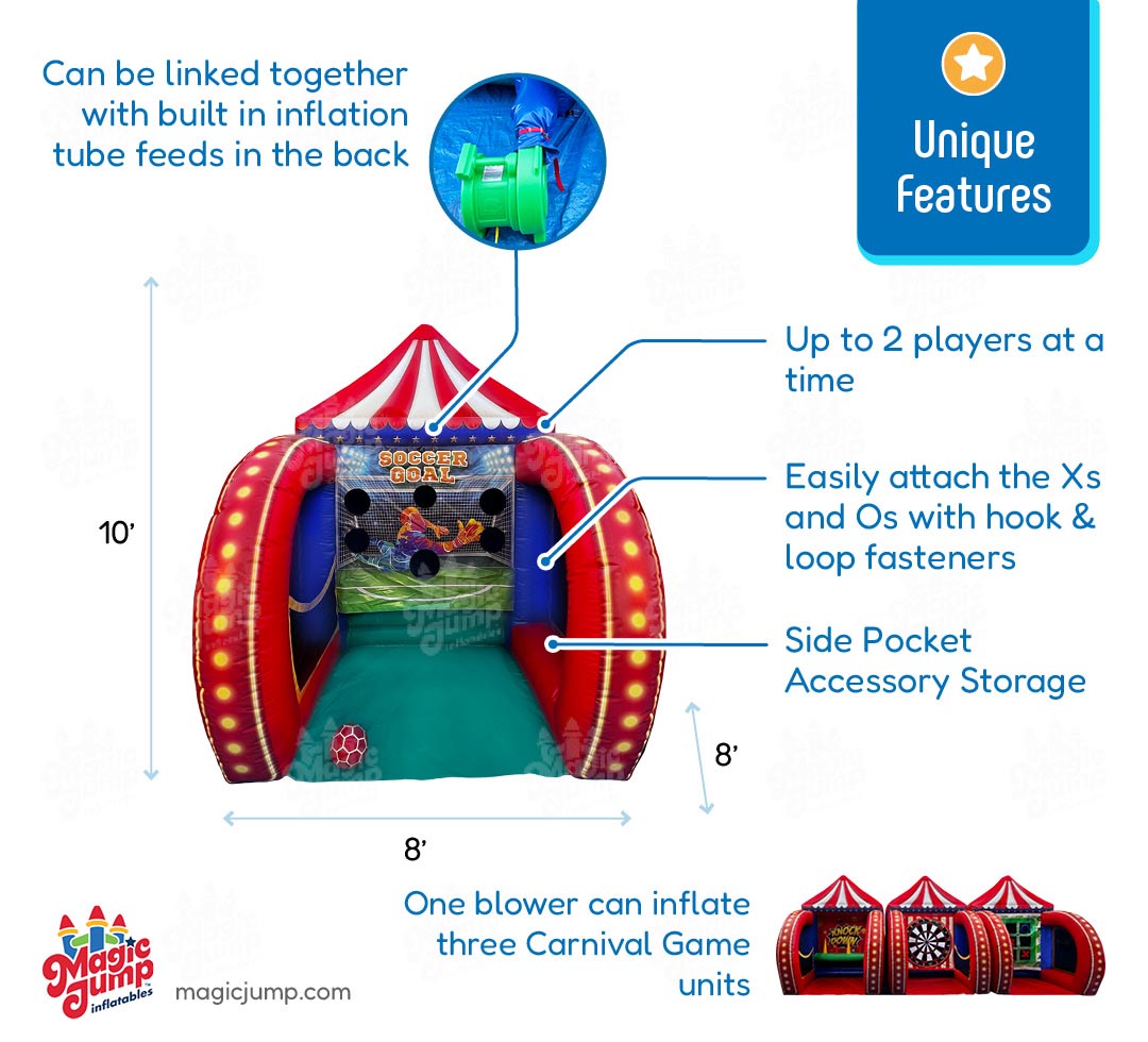 Soccer Carnival Game Inflatable Carnival Games Magic Jump Inc