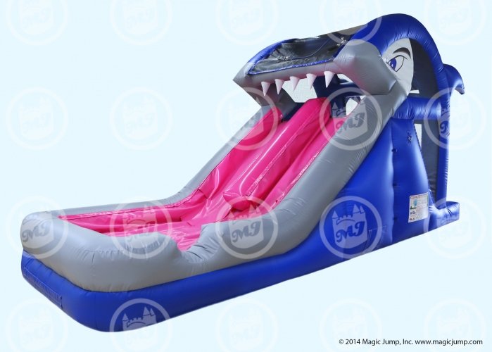 shark mouth water slide