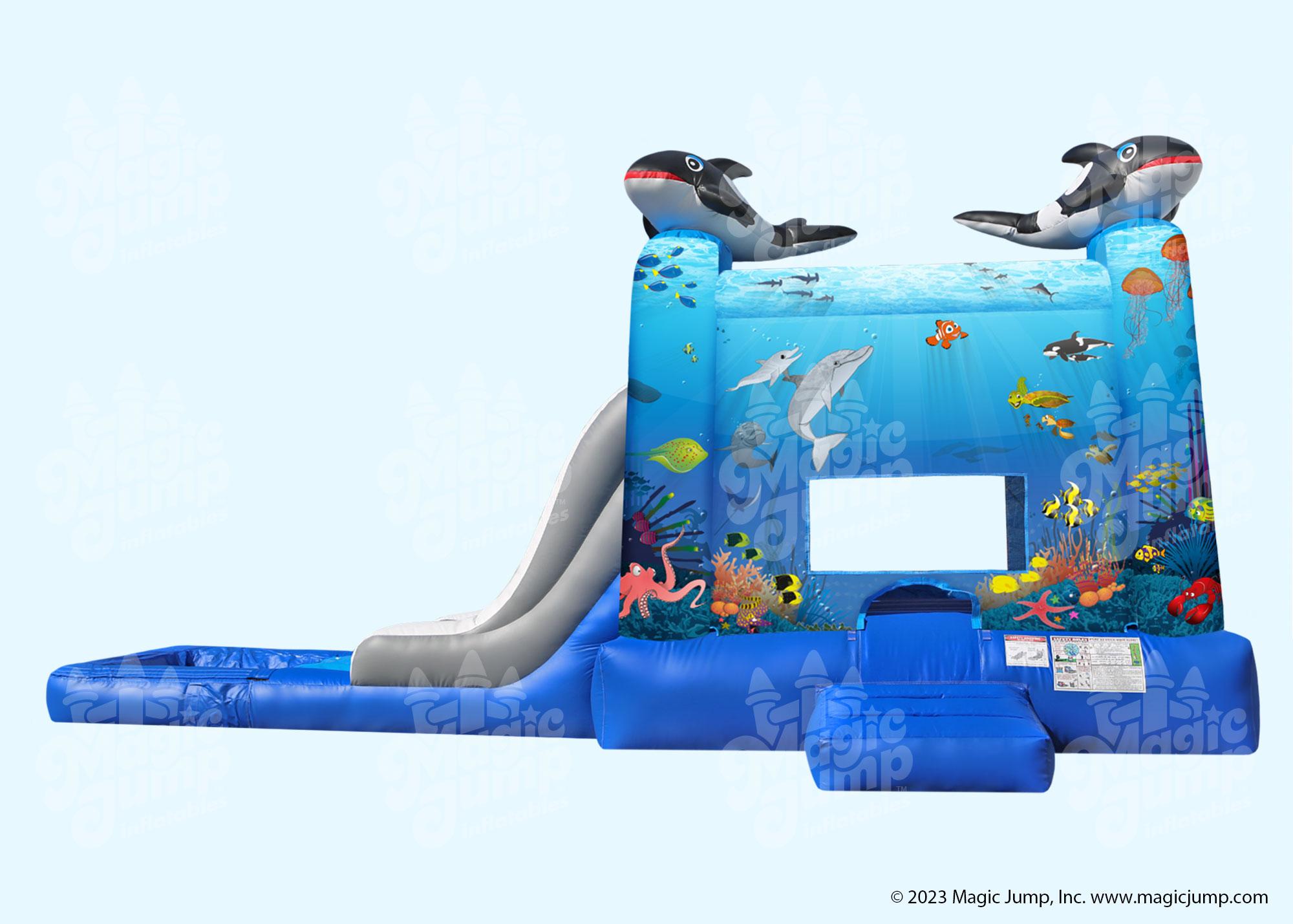 EZ Under the Sea Wet or Dry | Ocean Waterslide, Wet or Dry Combos ...