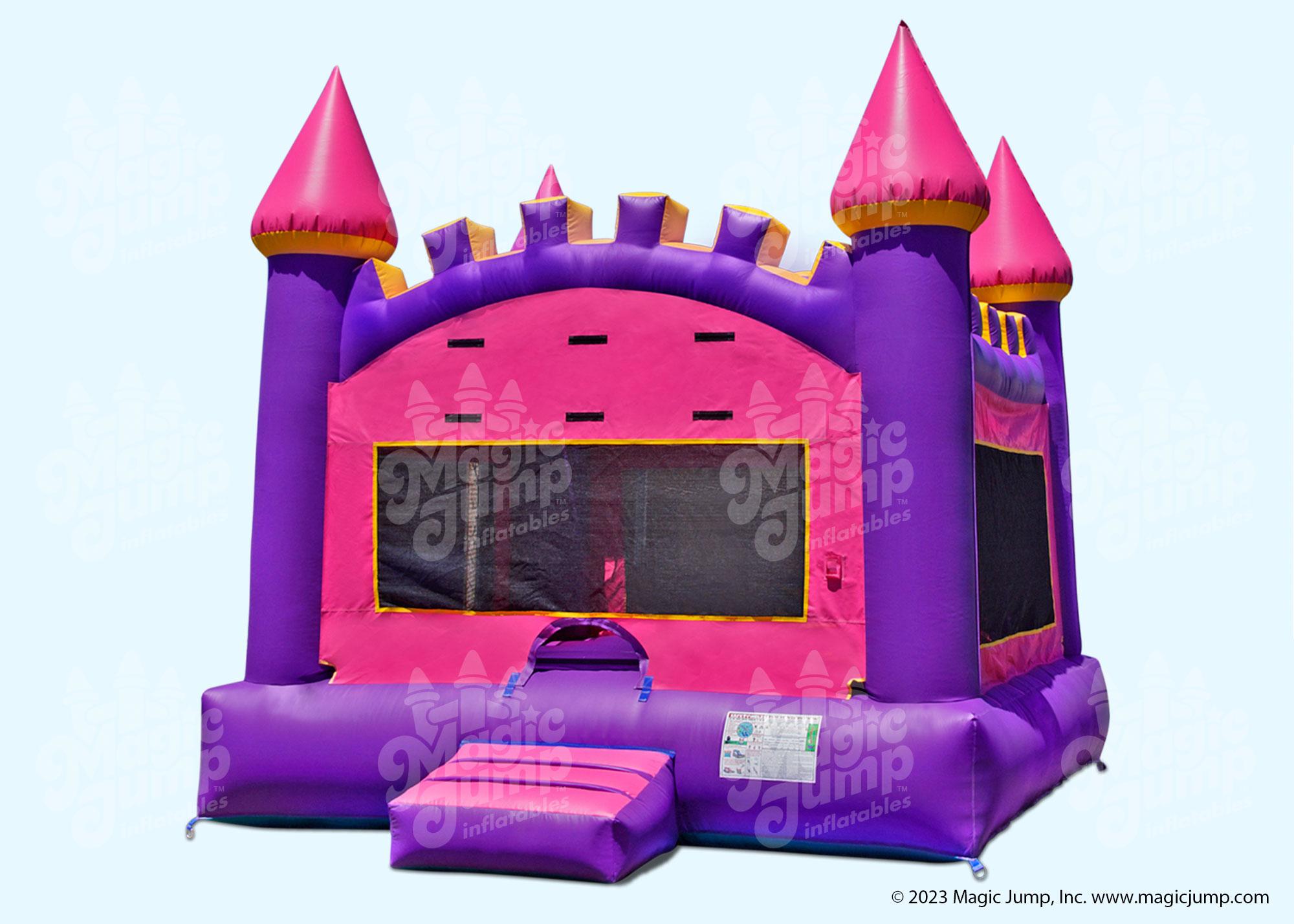 Arched Pink Castle 13'x13' | Bounce Houses, Bouncer, Inflatable ...